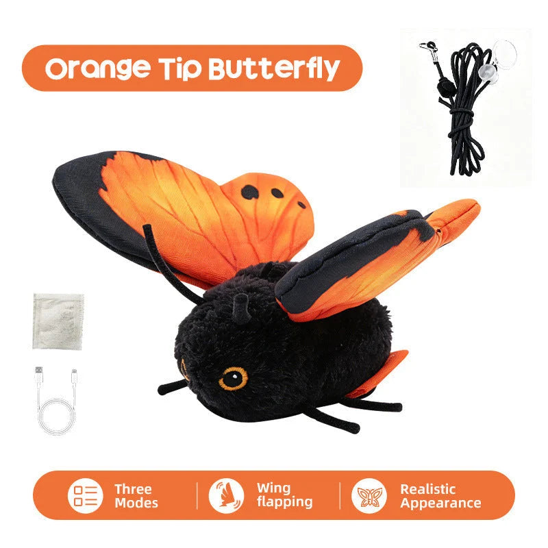 FlutterPaws – Interactive Butterfly Cat Toy