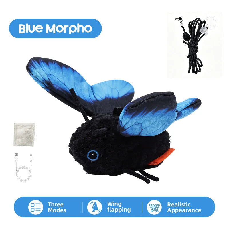 FlutterPaws – Interactive Butterfly Cat Toy