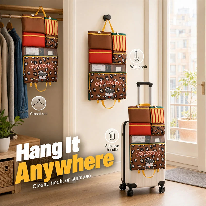 TravelNest – 7-in-1 Foldable Hanging Travel Organizer