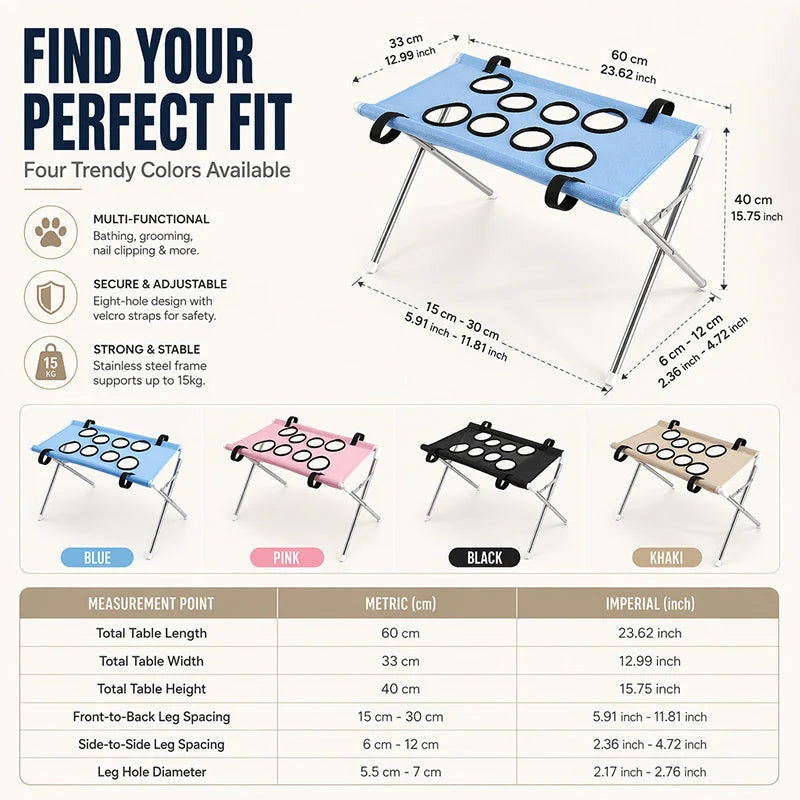 FurRest – Portable Pet Grooming Support Table