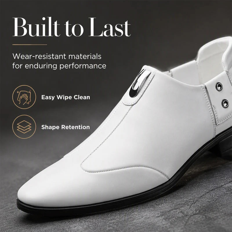 StrideLux – Pointed Toe Slip-On Loafers