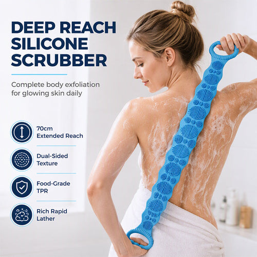 SilkaReach – Double-Sided Silicone Back Scrubber