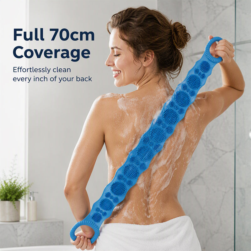 SilkaReach – Double-Sided Silicone Back Scrubber