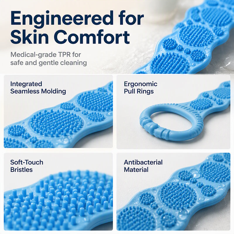 SilkaReach – Double-Sided Silicone Back Scrubber