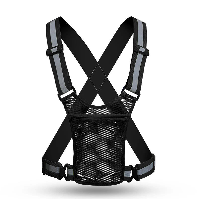 SafeGlow – Adjustable High-Visibility Reflective Safety Vest