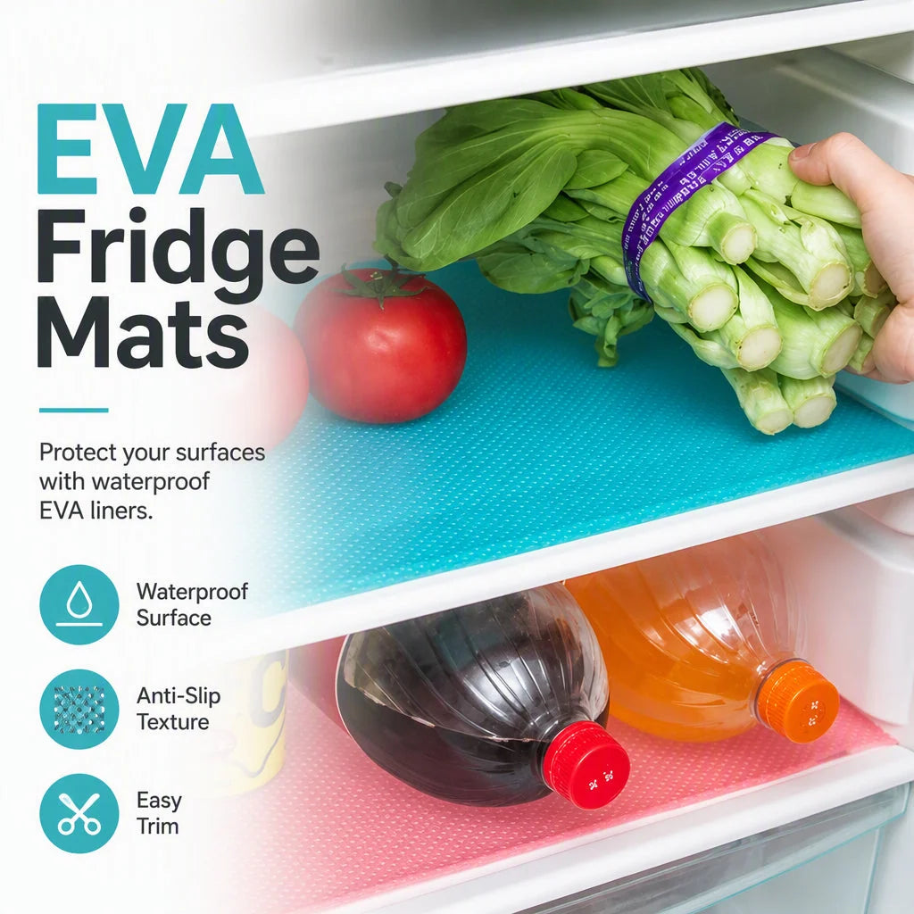 FreshLiner – Reusable Waterproof Non-Slip Fridge Shelf Mates