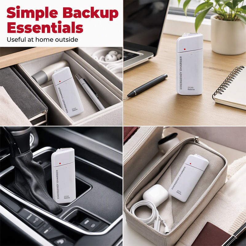 PowerPulse – Portable AA Battery Emergency Phone Charger