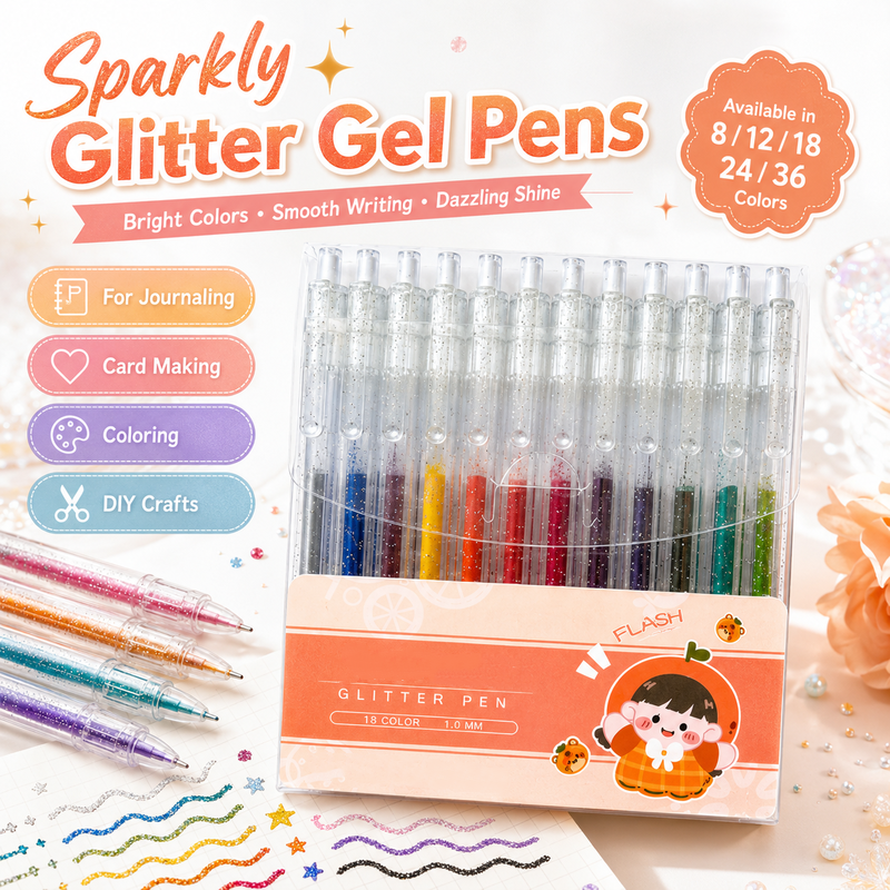 ShimmerWrite – Glitter Gel Pens for Journals & Crafts