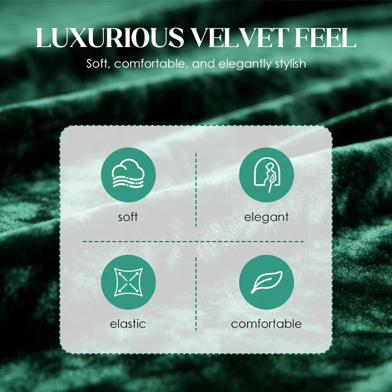VeloUra – Women’s Velvet Top & Pants 2-Piece Set