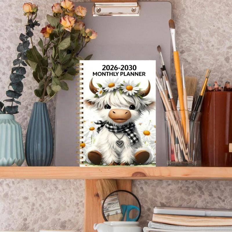 TimeNest – 2026–2030 Highland Cow 5-Year Planner
