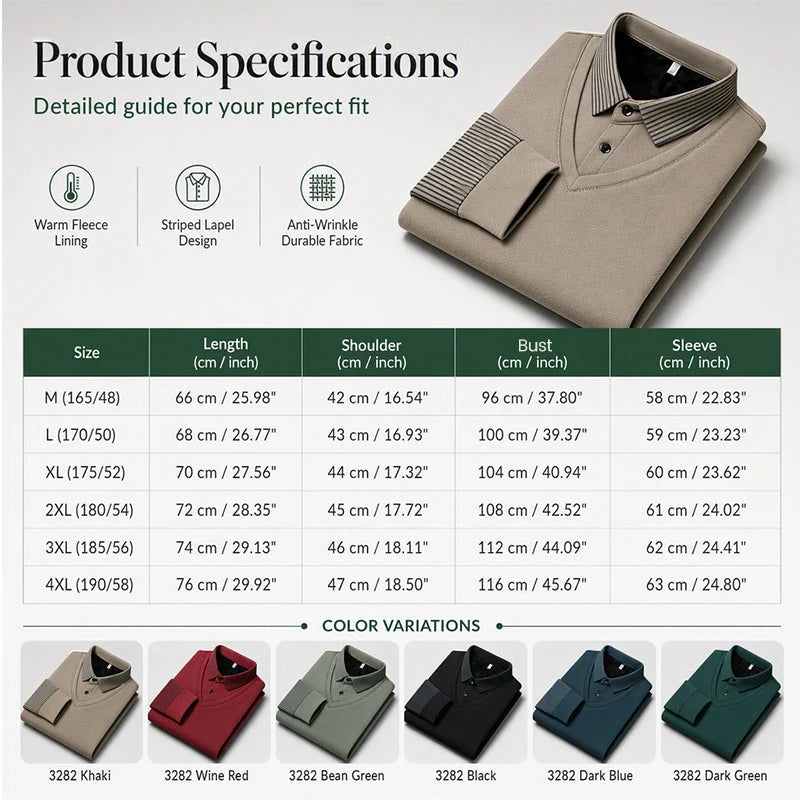 GentleForge – Men’s False Two-Piece Long Sleeve Top