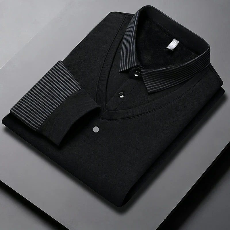 GentleForge – Men’s False Two-Piece Long Sleeve Top