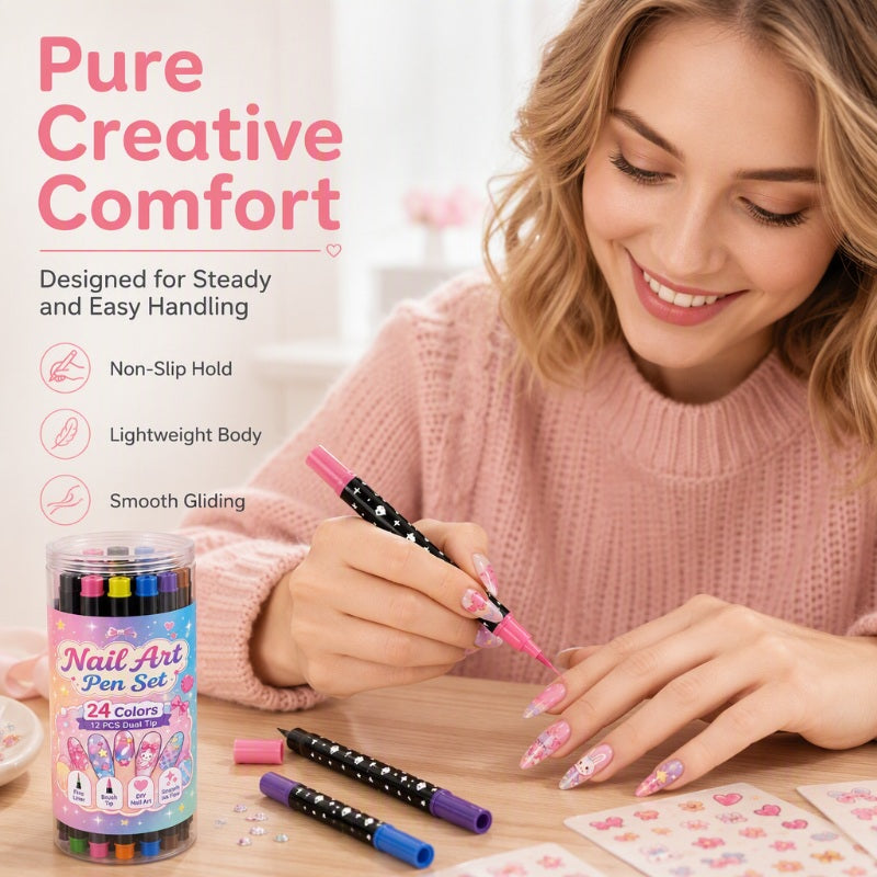 ArtNails – Dual-Ended Creative Nail Art Pen Set