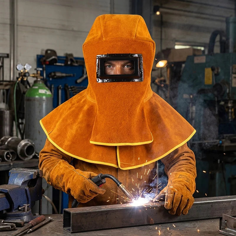 WeldArmor – Reinforced Welding Mask With Shoulder Drape