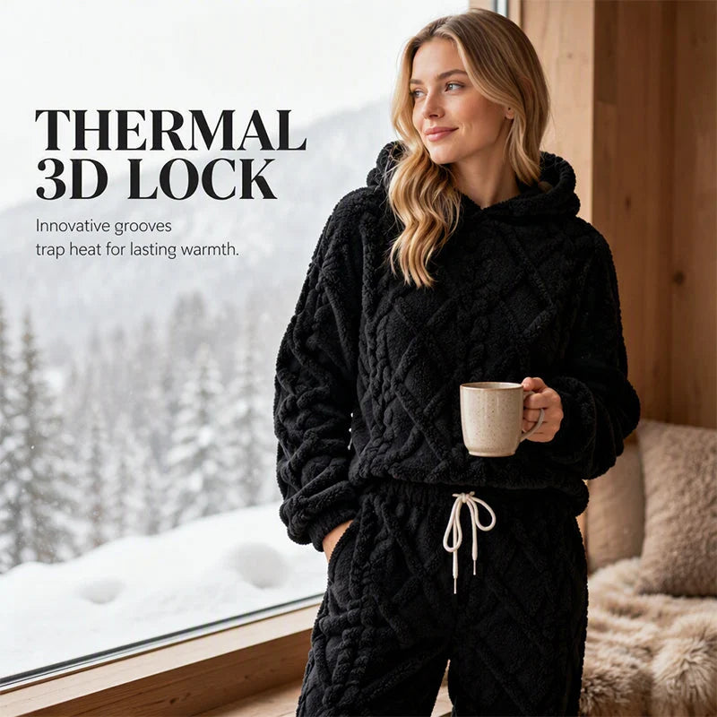 WinterLoom – 3D Geometric Plush Comfort Set