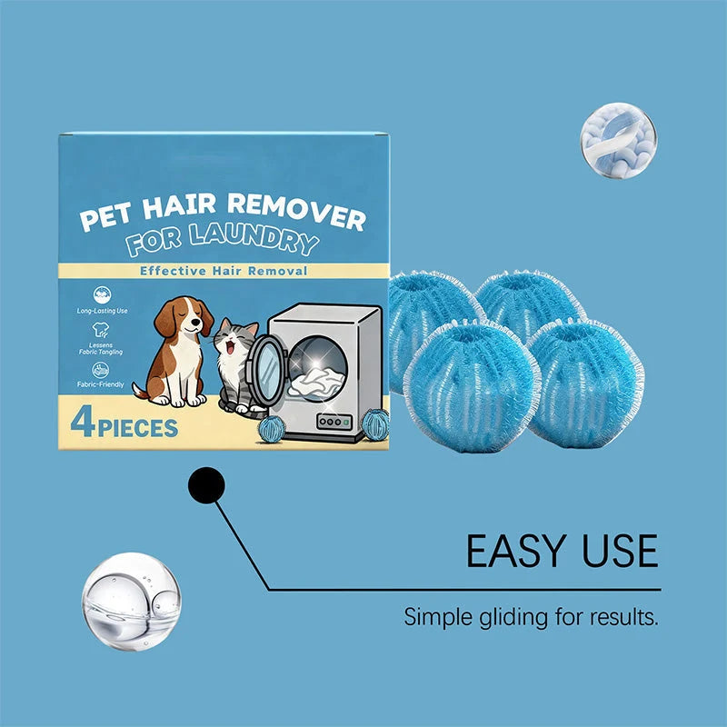FurEase – Reusable Pet Hair Remover Laundry Balls
