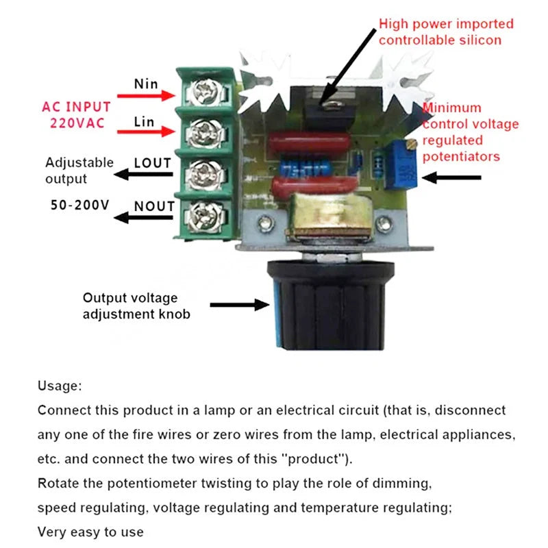 VoltForge – 2000W AC Voltage Controller