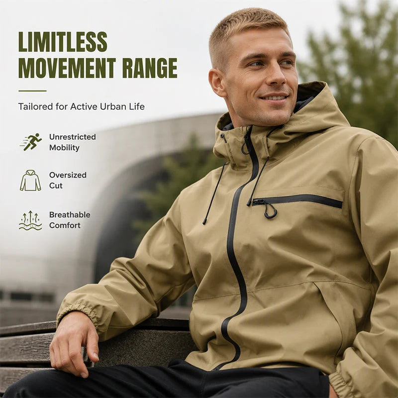 StormVanta – Men’s Waterproof Oversized Hooded Jacket