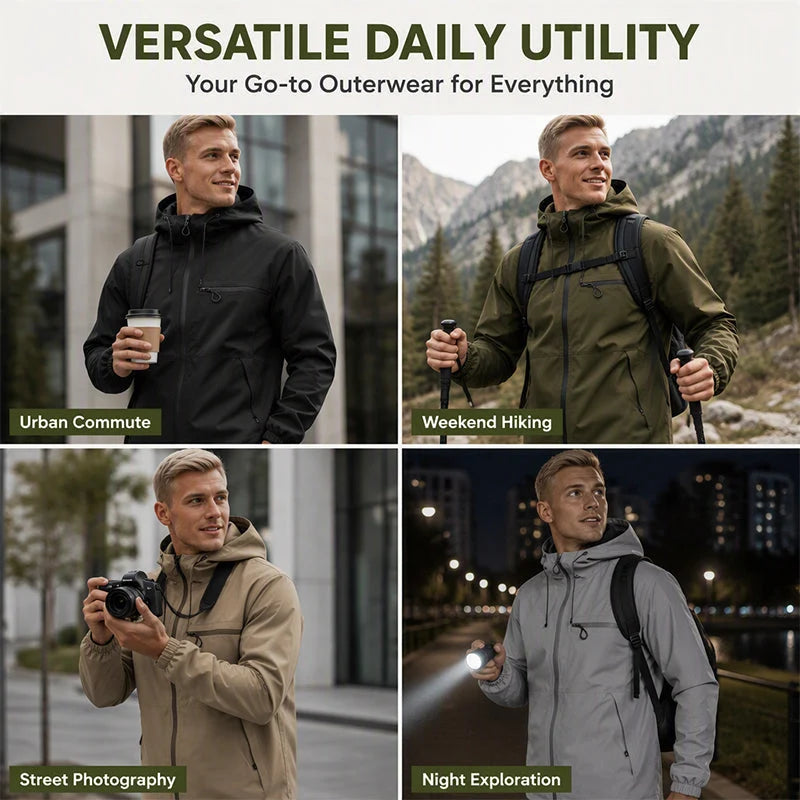 StormVanta – Men’s Waterproof Oversized Hooded Jacket