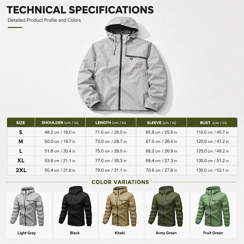 StormVanta – Men’s Waterproof Oversized Hooded Jacket