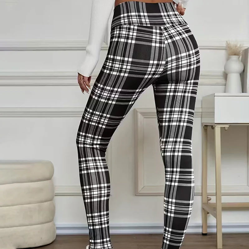 WarmMuse – Women’s Cozy Plaid Leggings