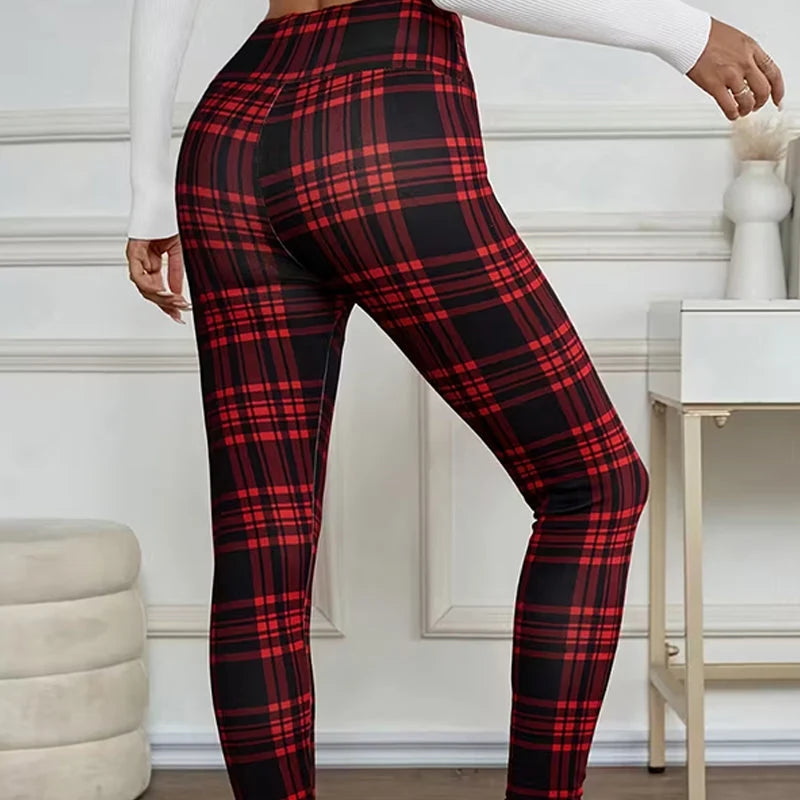 WarmMuse – Women’s Cozy Plaid Leggings