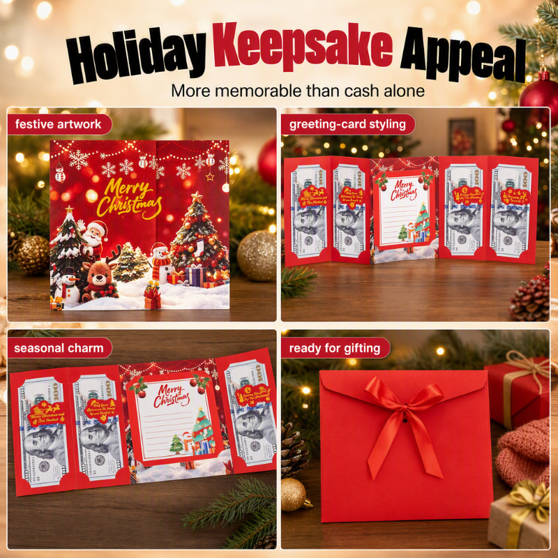 SantaFold – Christmas Cash And Message Card