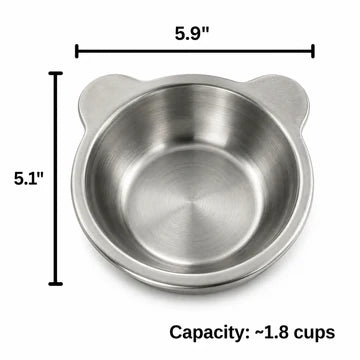 PawDine – Stainless Steel Bowl With Raised Stand
