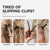 TressOra – Professional Hair Sectioning Clips with Comb Teeth