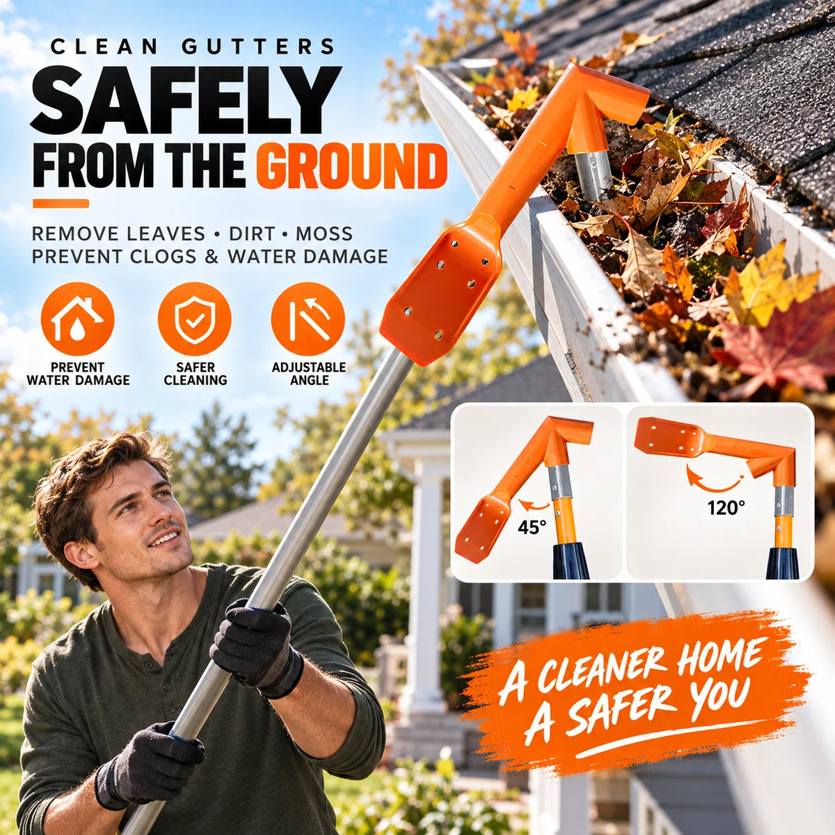 RoofFlow – Gutter Leaf And Debris Remover
