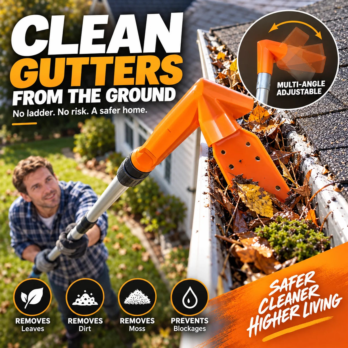 RoofFlow – Gutter Leaf And Debris Remover