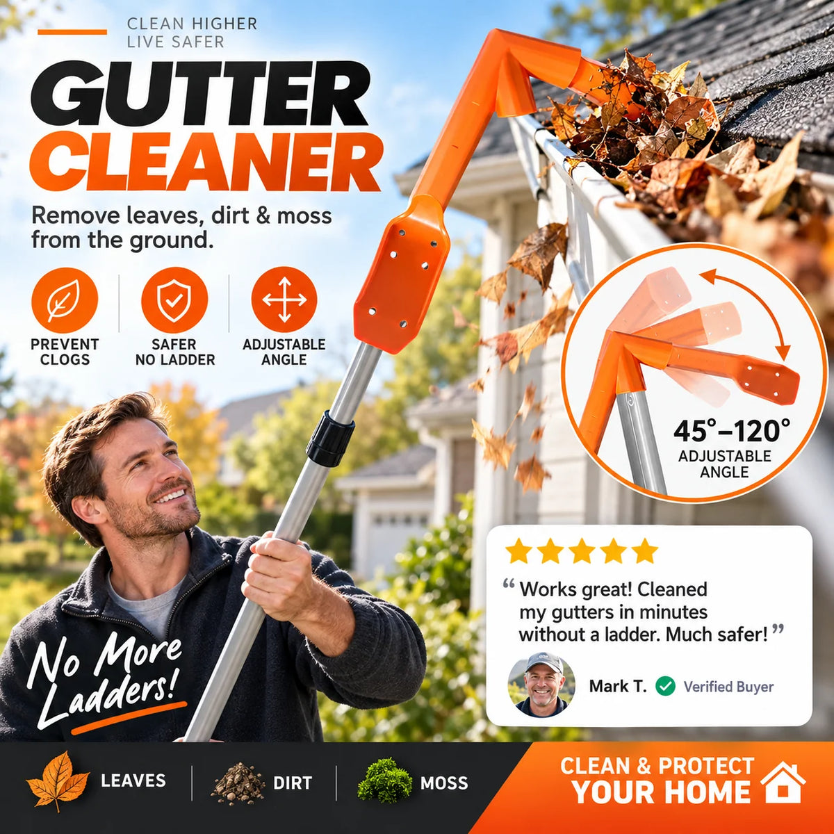 RoofFlow – Gutter Leaf And Debris Remover