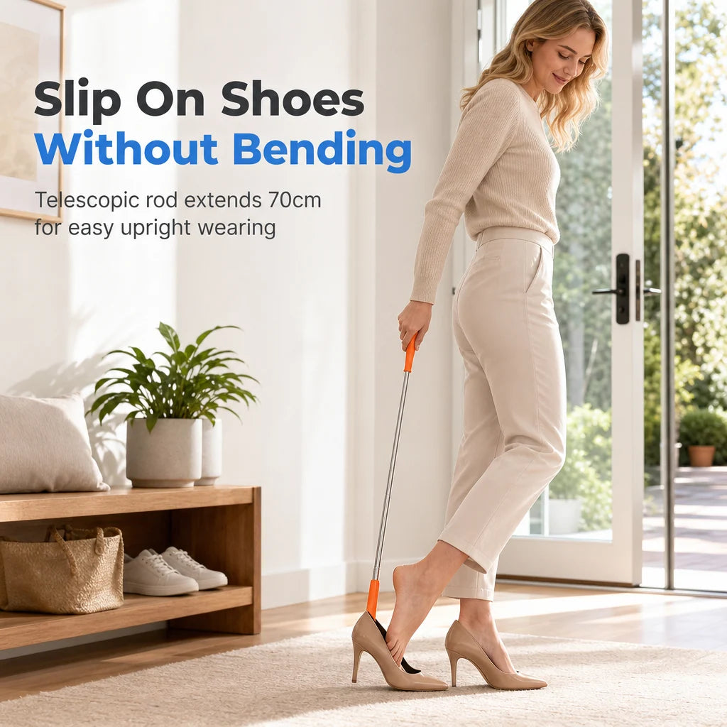 StrideNova – Telescopic Stainless Steel Shoe Horn