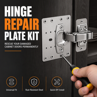 HingeLoom – Stainless Steel Cabinet Hinge Repair Plate