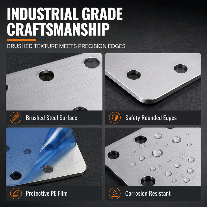 HingeLoom – Stainless Steel Cabinet Hinge Repair Plate