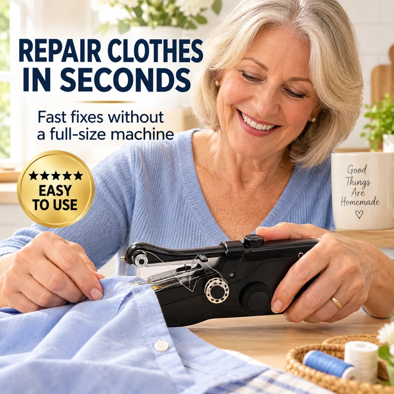 StitchOra – Mini Cordless Handheld Sewing Machine
