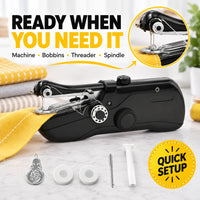 StitchOra – Mini Cordless Handheld Sewing Machine