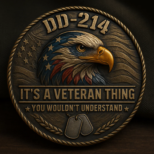 🇺🇸 “DD-214 – It’s a Veteran Thing” Commemorative Coin