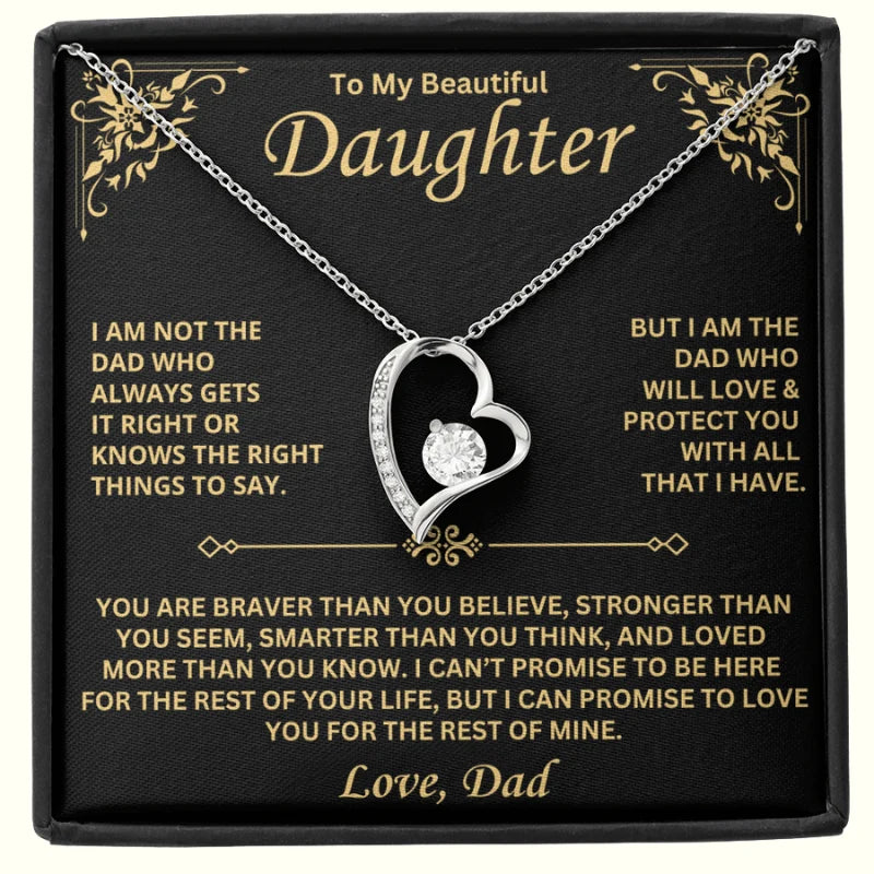 ForeverLove – To My Daughter Heartfelt Love Necklace