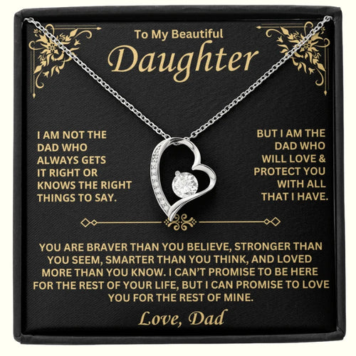 ForeverLove – To My Daughter Heartfelt Love Necklace