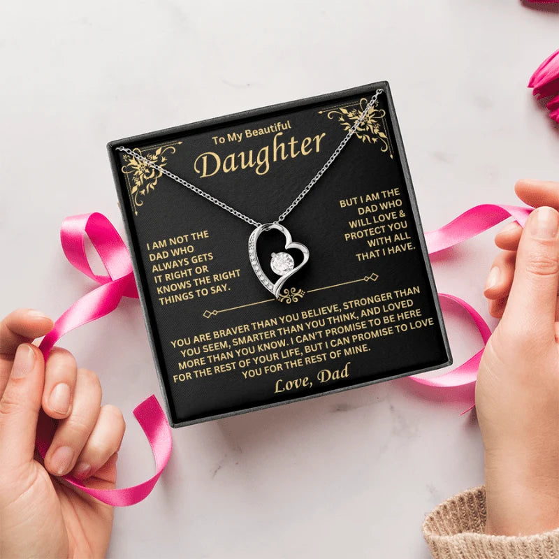 ForeverLove – To My Daughter Heartfelt Love Necklace
