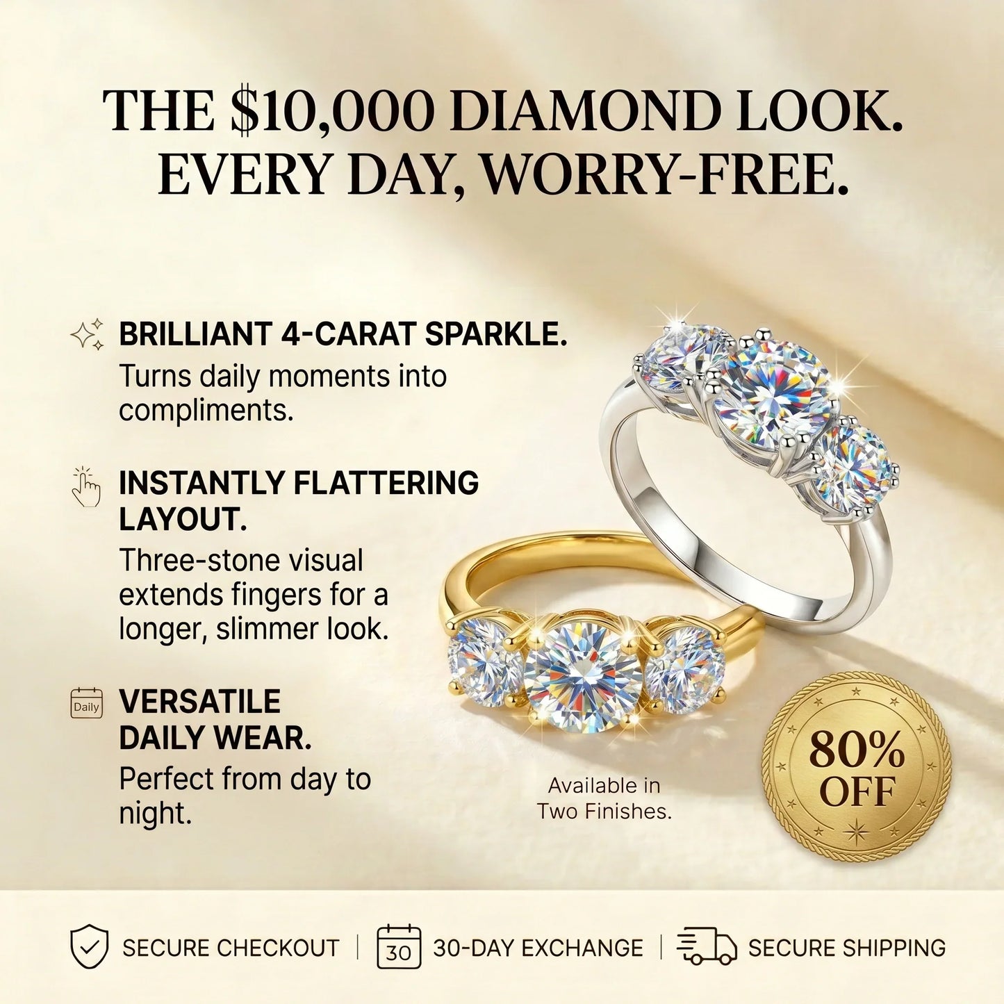 EternaLux – 4CT Trinity Ring