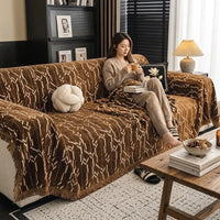DrapeLuxe – Modern Chenille Sofa Protector