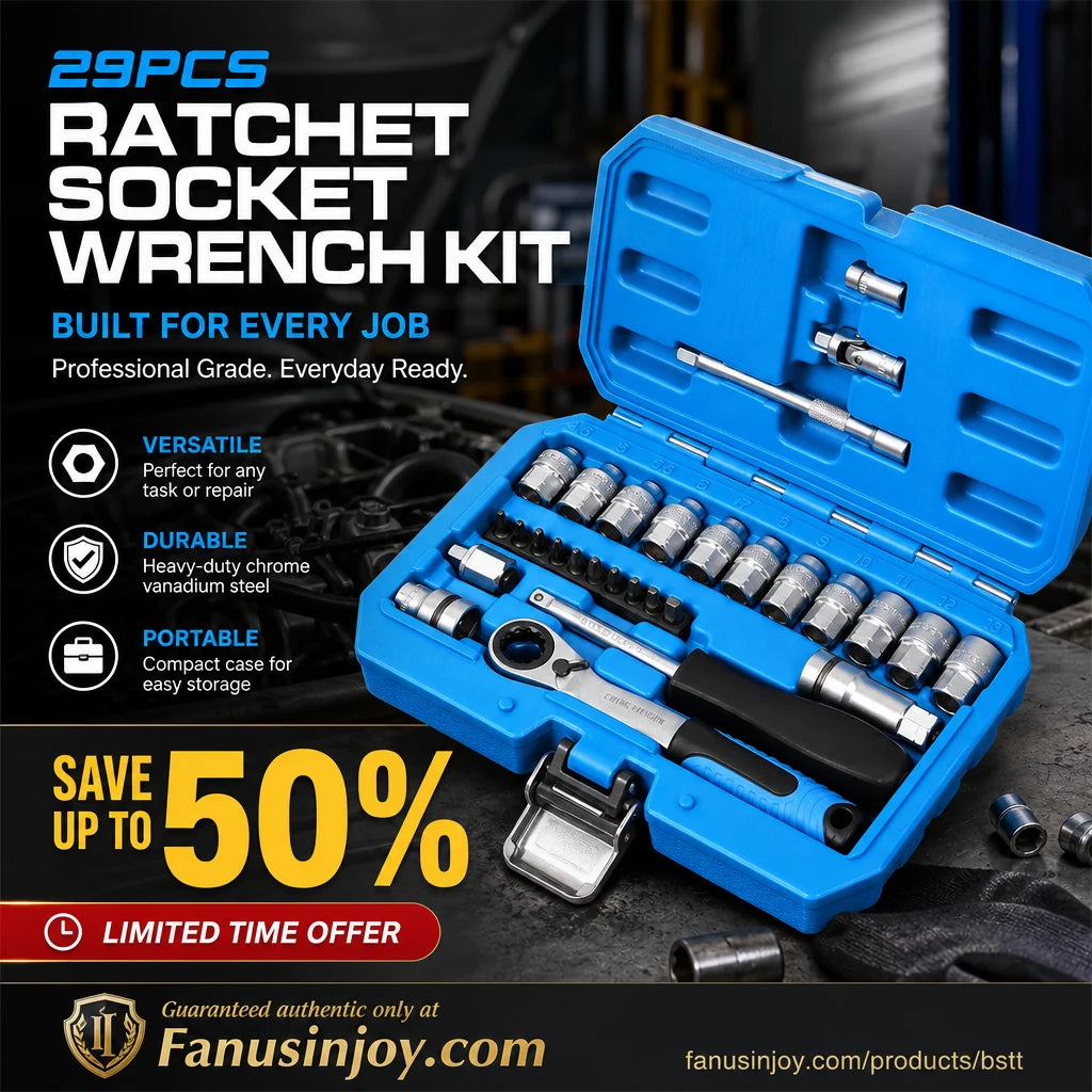 ForgeMate – 29-Piece Core Ratchet Socket Wrench Kit