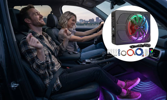 BassForge – Slim Powered 10-Inch Car Subwoofer