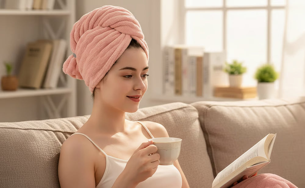 SilkVanta – Ultra-Absorbent Microfiber Hair Turban