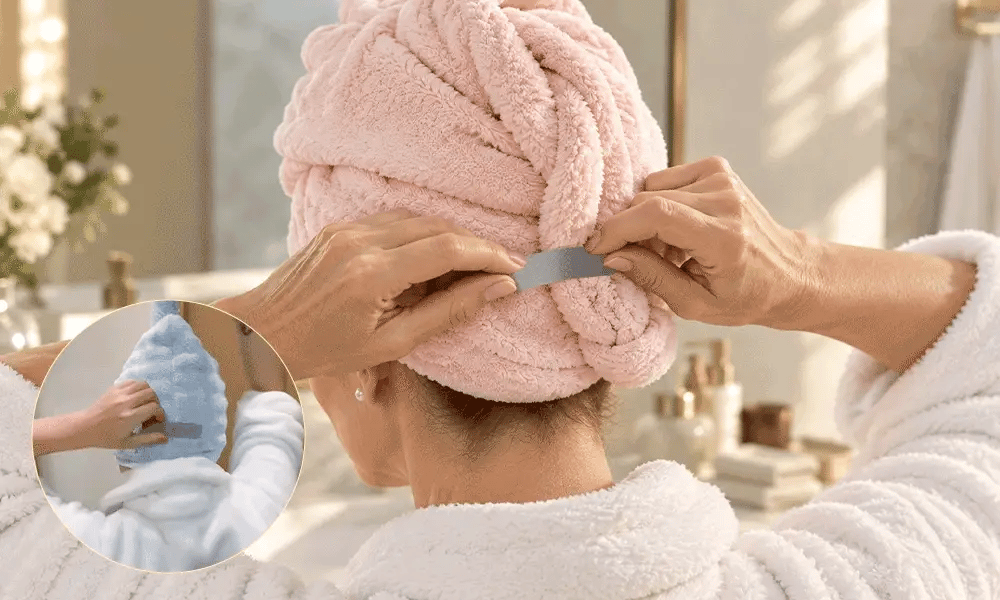 SilkVanta – Ultra-Absorbent Microfiber Hair Turban