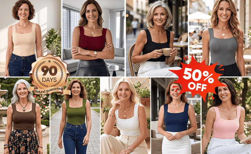 SculptMuse – U-Neck Everyday Support Tank