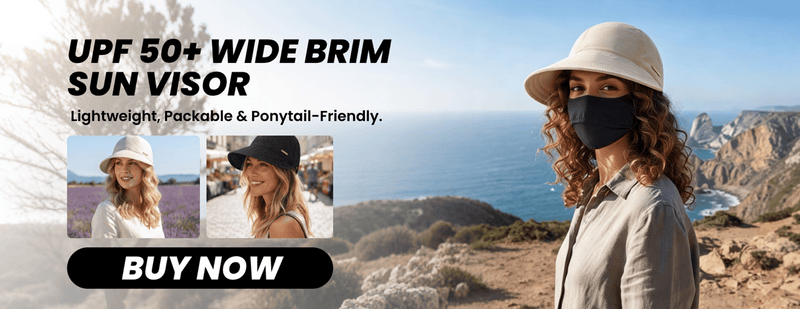 SunLuxe – Premium Wide Brim UV Protection Visor Hat