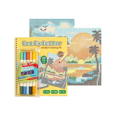 MindfulDots – Letter-Match Coloring Set